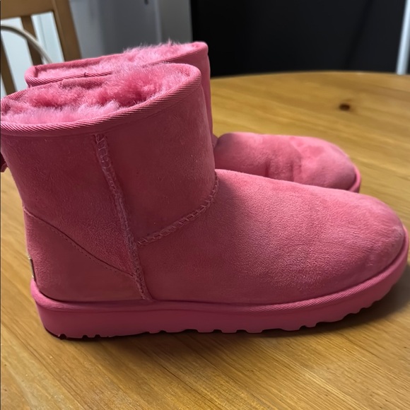 UGG Pink Ankle Boots with Plush Lining - Picture 4 of 4